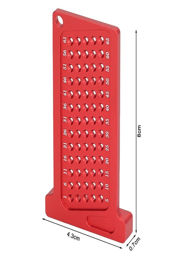 Serplex® Woodworking Scriber, Aluminum Alloy Saddle T Square Ruler, Multi-hole Drilling Guide Drill Hole Positioning Jig Woodworking Positioning Board, Indexing Hole Guide, Drill Hole Spacer Plate - Image 2